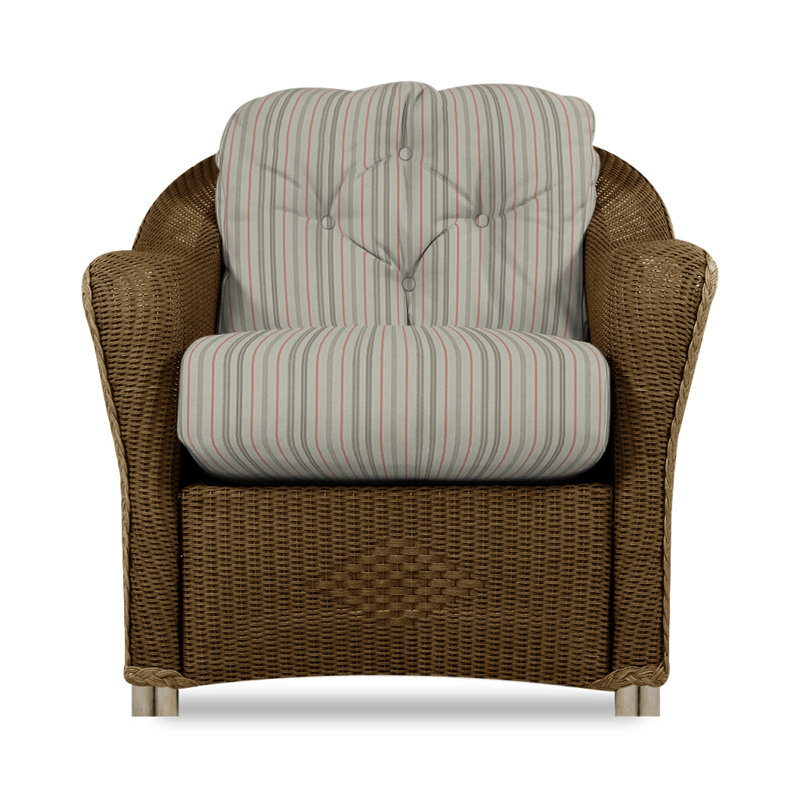 Reflections Outdoor Lounge Chair, Bark, Rollo Linen