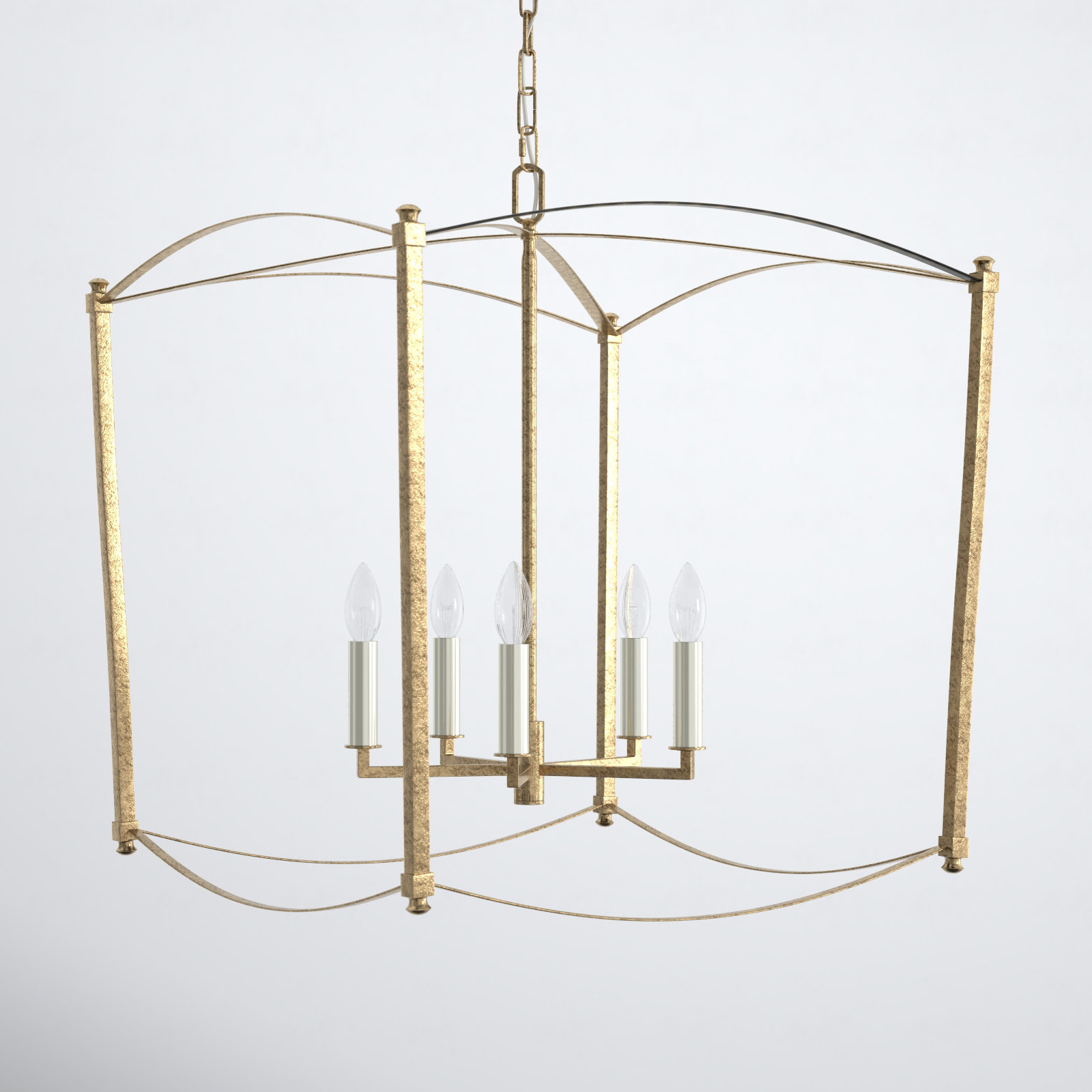 Olive 5-Light Chandelier, Antique Gild