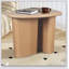 Table d'appoint de table fuselée (bois naturel)