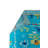 9' X 12' TURQUOISE Quality Wool New Handmade Modern Transitional Rug #I-1305