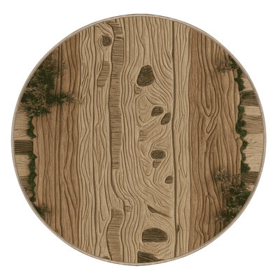 Machine Washable Nature Beige Area Rug