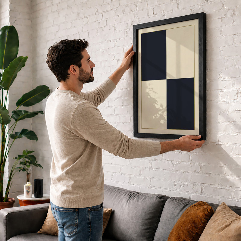 Diagonal Minimalism Minimalist - Framed Print, Unframed, A4 - 29.7 x 21.0 cm