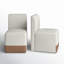 Bralan Polyester Blend Upholstered Side Dining Chair with Casters-2125801804