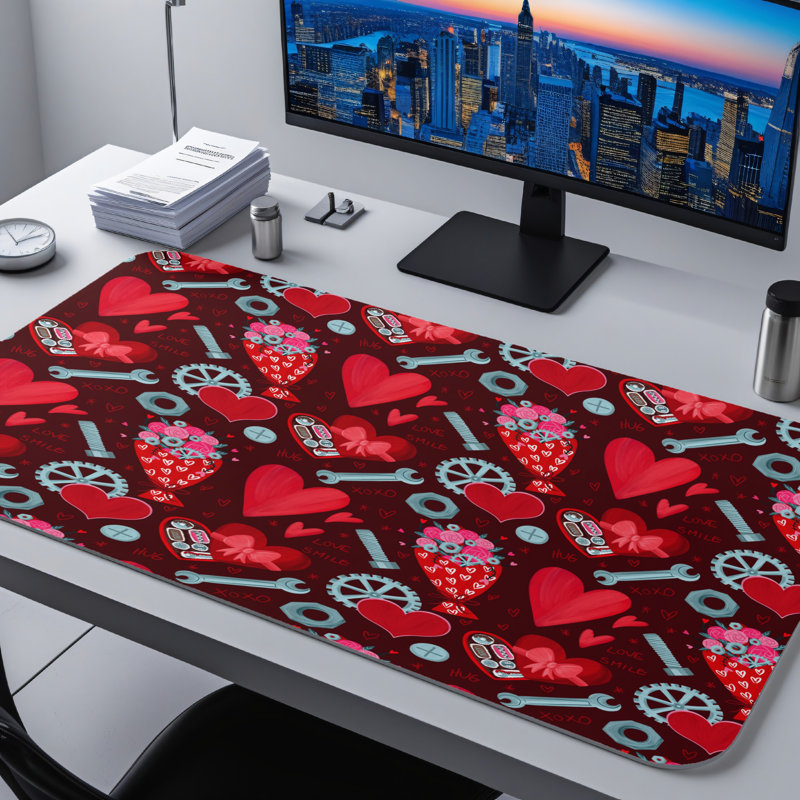 Polyester Desk Pad, 31.5x15.5