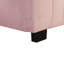Lit plateforme tapissier simple en velours avec lit gigogne simple, gris-1687236288-1687236289