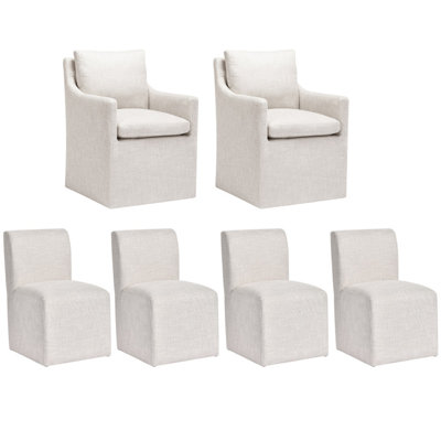 Ritney Upholstered Fabric Parsons Design Modern Traditional Dining Chair