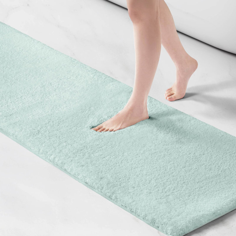 1Pc 24X40" Heavy Weight Spa - Quality Marshmallow Bath Rug With Soft Vibe, Quick Dry Ability, Absorbent, , Resilient High Pile Microfiber, Non Skid Resistance, Machine Wash For Care Style Essence,