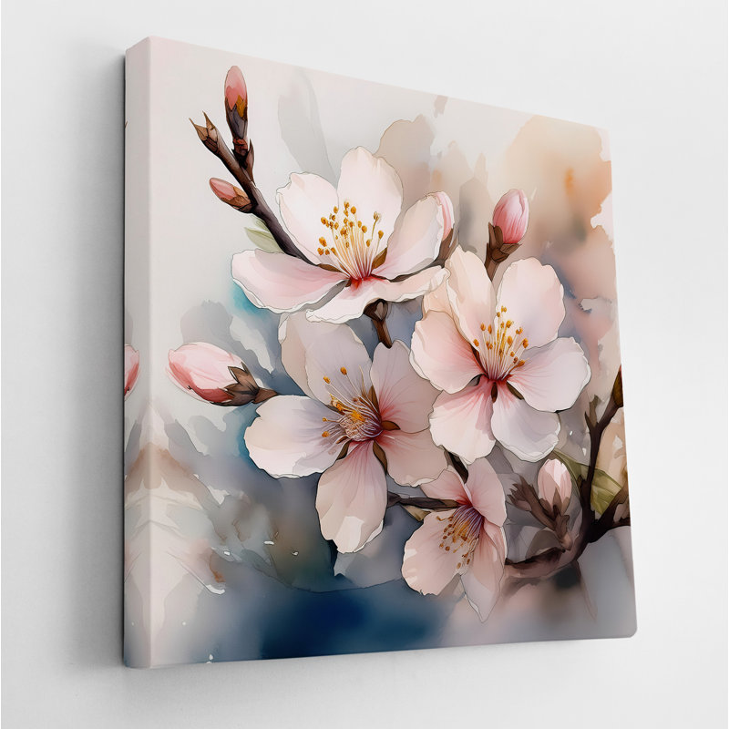 Fleurs d'amandier doux, H 30 po x l 30 po