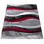 Tapis gris / rouge / noir Wellersburg-1078240442