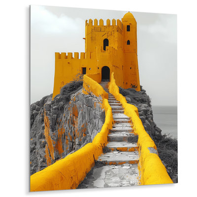 Art mural monochromes de la citadelle antique «Fortress I»