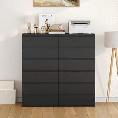 Ensemble de chambre à coucher 3 pièces comprenant un lit à DEL, 2 tiroirs sous le lit et une commode de 2 pièces à 6 tiroirs.