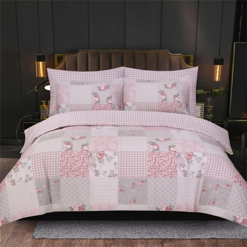 Polyester Floral Duvet Cover Set