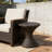 16-inch Multi-brown Wicker Hourgla Side Table