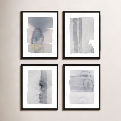 Gray on Gray 4-Piece Painting Set