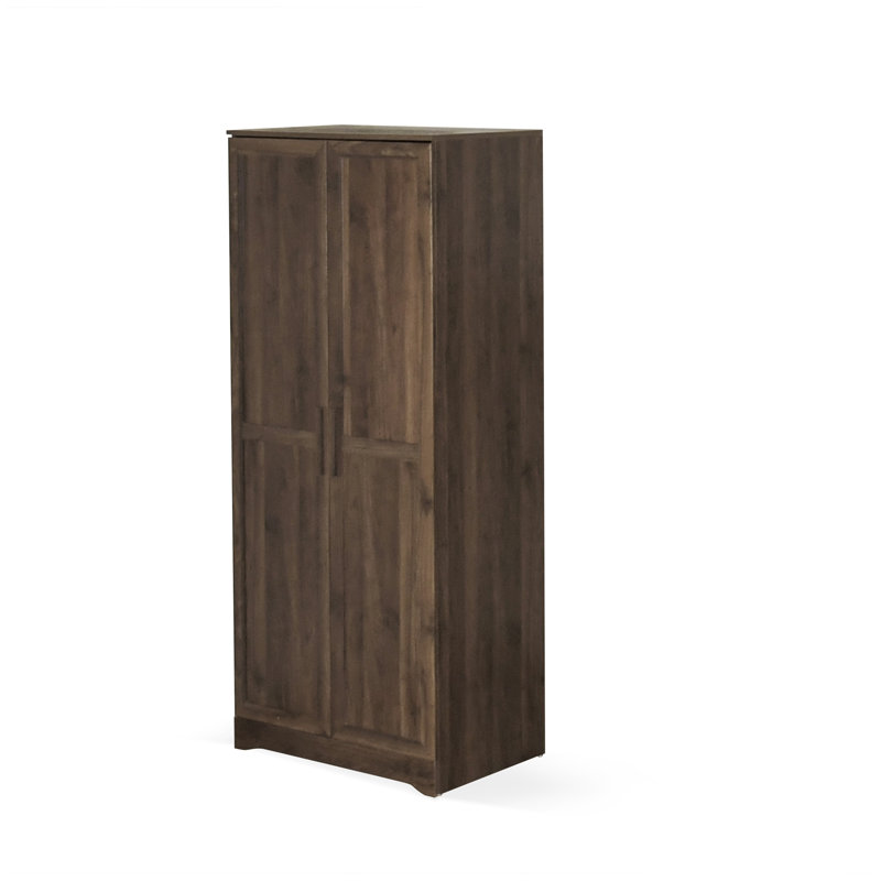 DELANEY     2-DOOR WARDROBE, Walnut