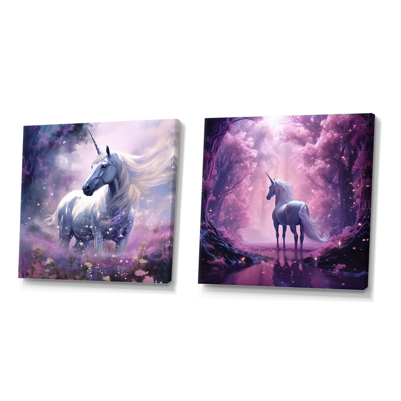 "Luminaire lavande" 2 pièces, Toile tendue, H 36 po x l 73 po
