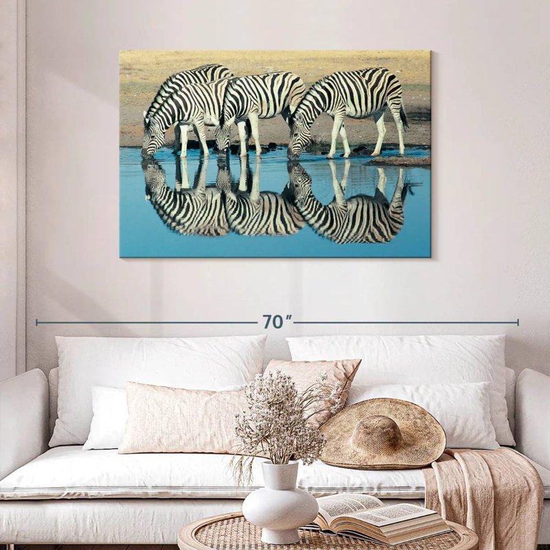 Brampt Etosha Burchell's Zebra, 30" H x 45" W