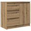 Sideboard With Drawer 71X35x65 Cm Engineered Wood-342075278