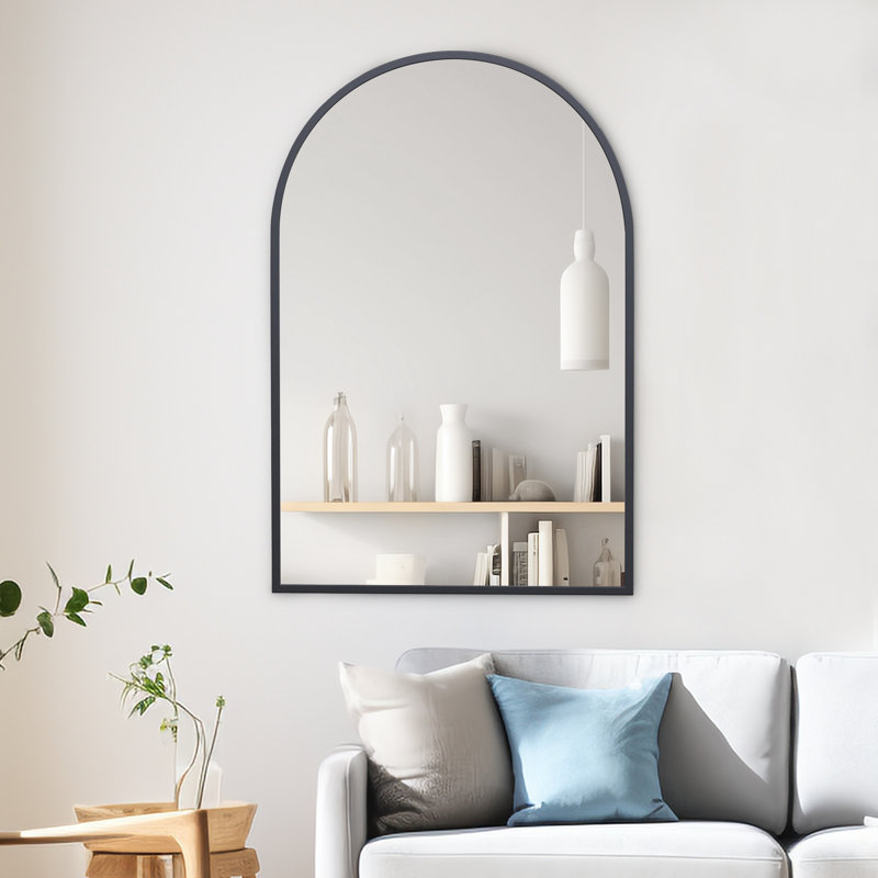 Miroir mural pour meuble-lavabo, 30 po x 20 po, Noir