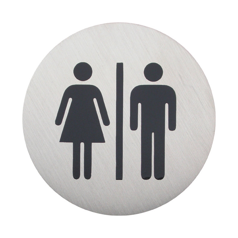 Sula Male and Female Sign in Brushed