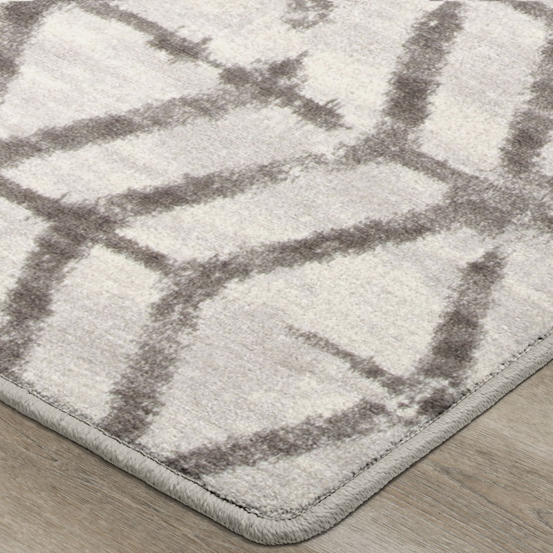 Tapis brun en flanelle à surpiqûres Imagine, Rectangle 10 pi 9 po x 13 pi 2 po