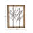 Brown Wood Frame with Metal Tree Wall Decor