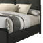 Grand lit tapissier noir Burton