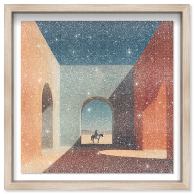 Cobalt Frontier Print by Oliver Gal
