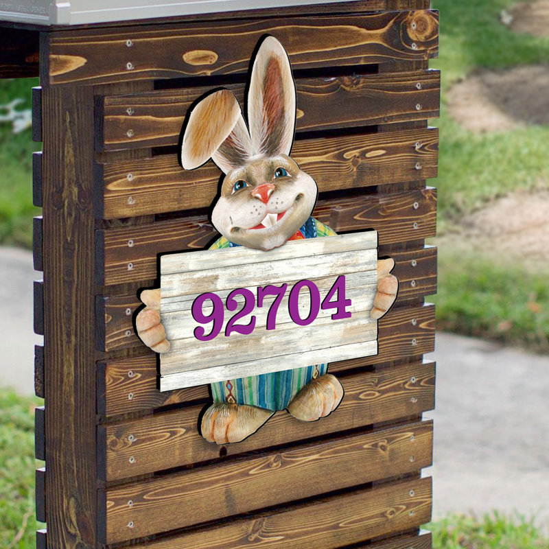 Support mural lapin