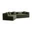 Nuage modulaire 127,5 po, style minimaliste moderne. Aucun assemblage requis. Conception géométrique pour différentes configurations. Coin rajeunissant à haute mousse. Revêtement respirant. 3, étincelle flamboyante-1531603072