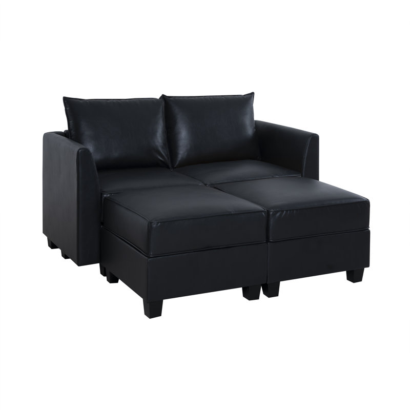 Canapé modulaire Rudolfine, Noir