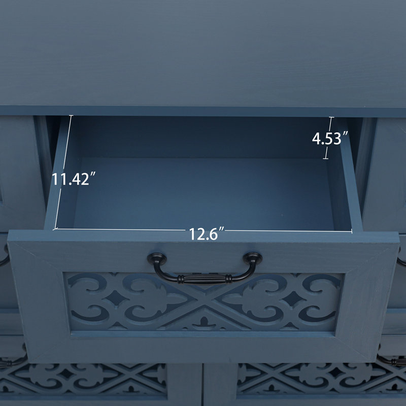 7 Drawer Cabinet,, Blue