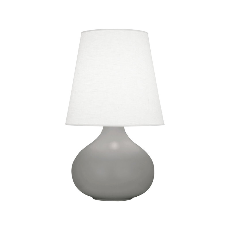 June Accent Lamp, Matte Smokey Taupe, 23.5" H x 11.88" W x 11.88" D, Oyster