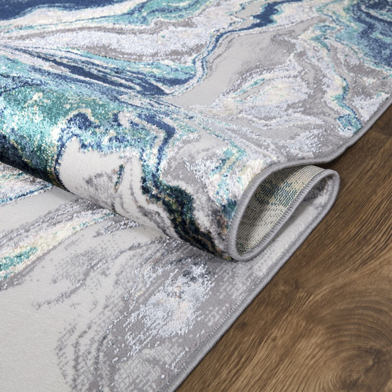 Abukhdeir Abstract Indoor / Outdoor Area Rug, Rectangle 200 x 290cm