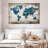 Aliaz Rustic Nautical World Map-107867576