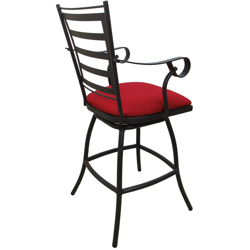 Tabouret de bar intérieur pivotant Radmen, Rouge, Tabouret de bar (siège d'une hauteur de 30 po)