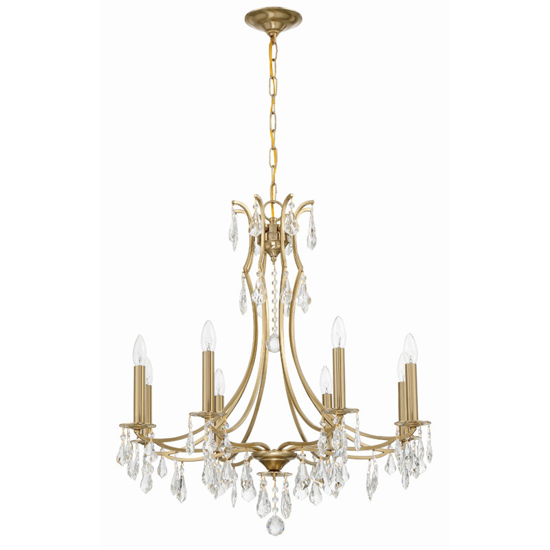 Lustre doré 8 lumières Emmelie