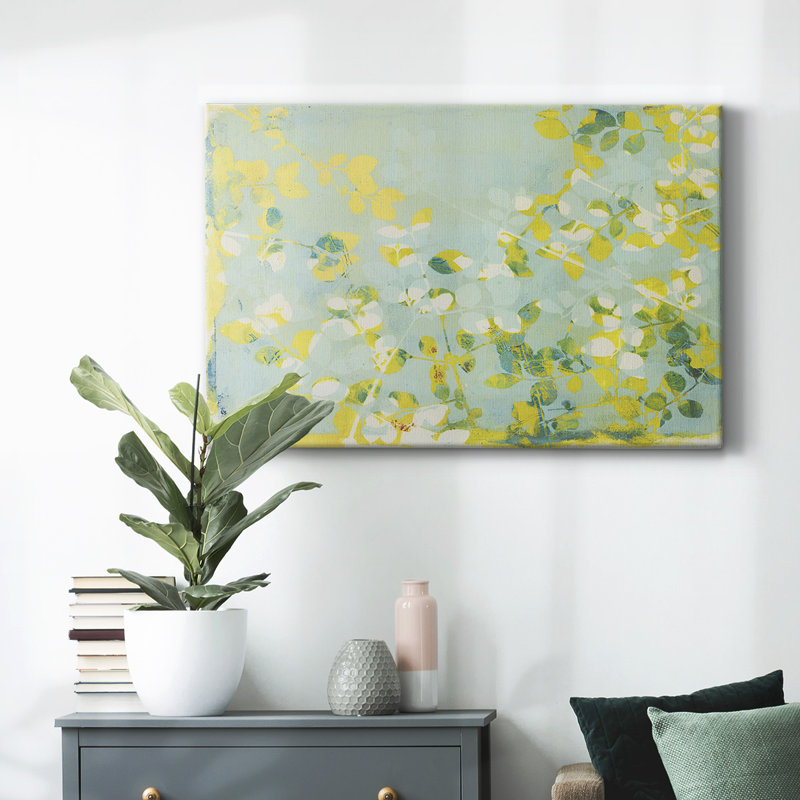 Toile tendue avec galerie Green Light, H 12 po x l 18 po