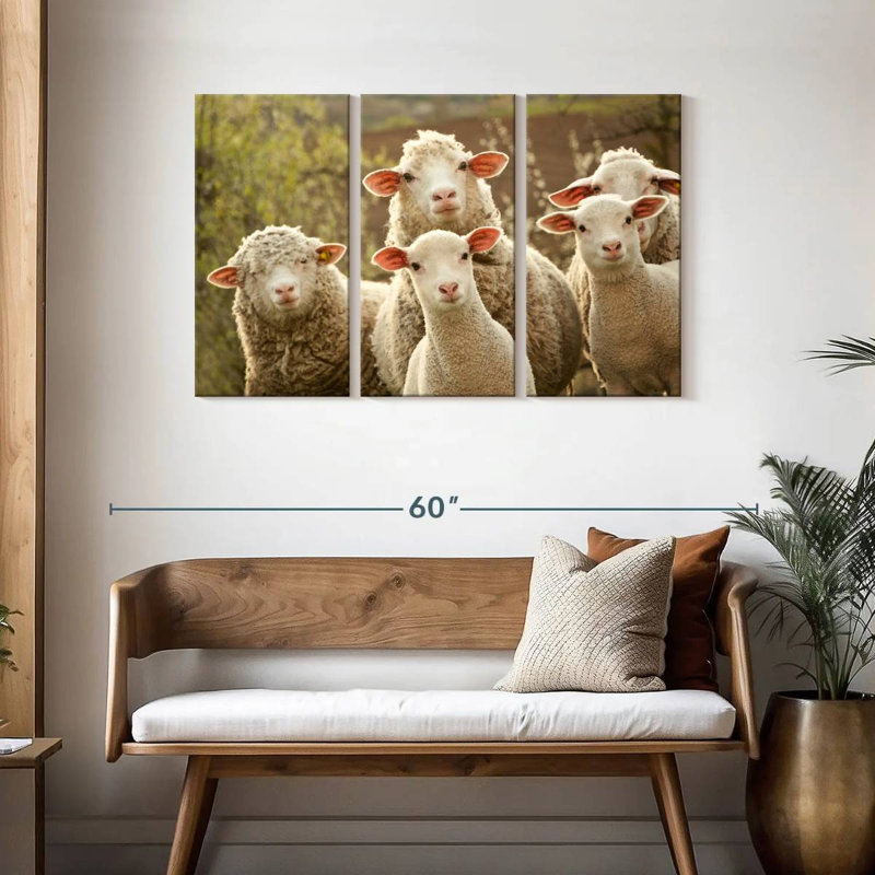 Brampt Stunned Sheep, 28" H x 45" W