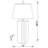 Debrah 30-Inch Square Tapered Mirrored Table Lamp Brown