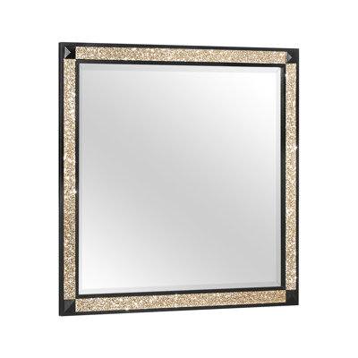 Noir vivant / miroir doré