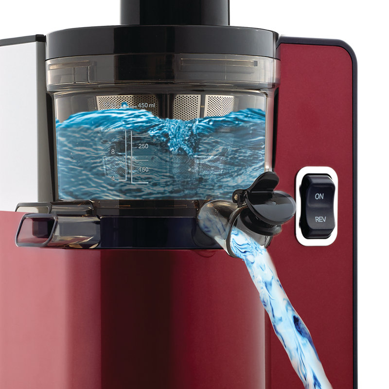 Omega Cold Press Masticating Vertical Low-Speed Juicer, Red