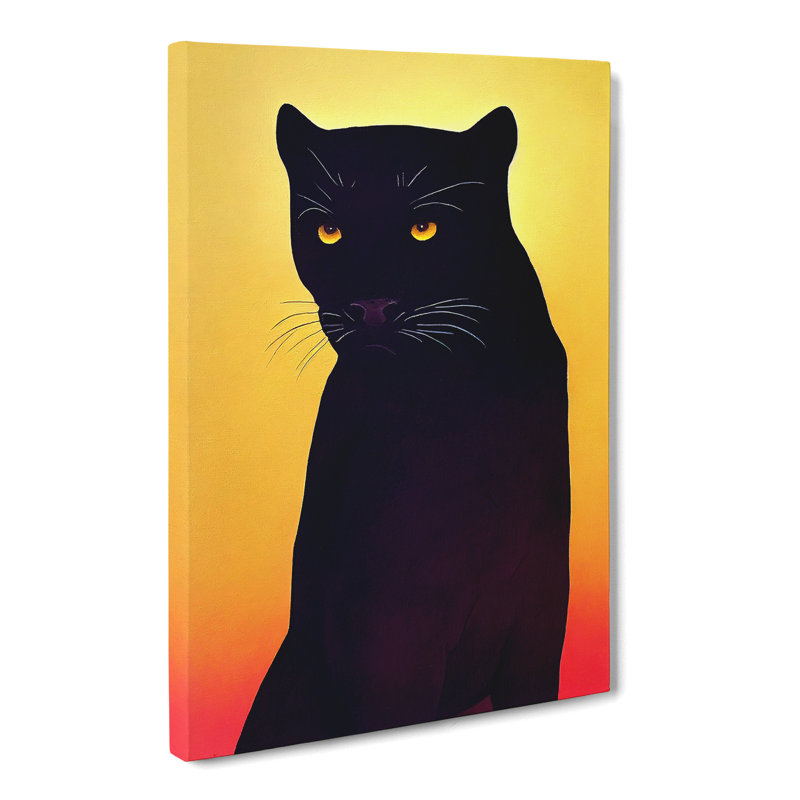CAN-V0523-1738X Panther Painting Impressionism Vol.2 - Wrapped Canvas Print, 76cm H x 50cm W