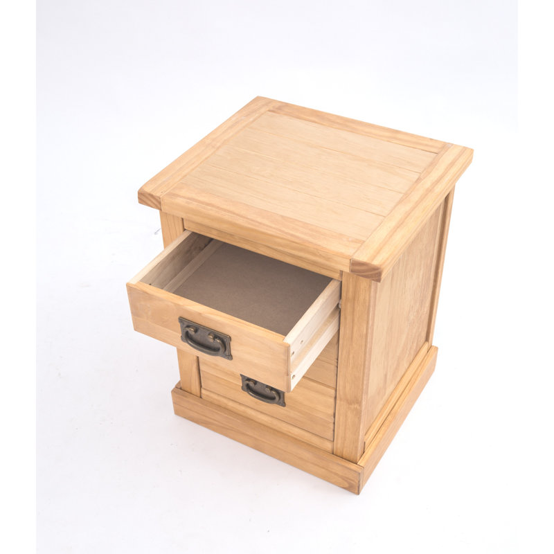 Archie 45cm W Plywood / Laminate Board Bedside Table