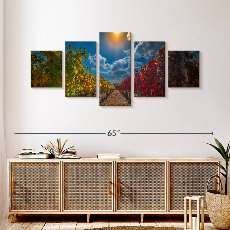 Vineyard, 24" H x 55" W