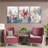 " Pastel Flowers Multi Piece Canvas Print " 3 - Pieces-93058480