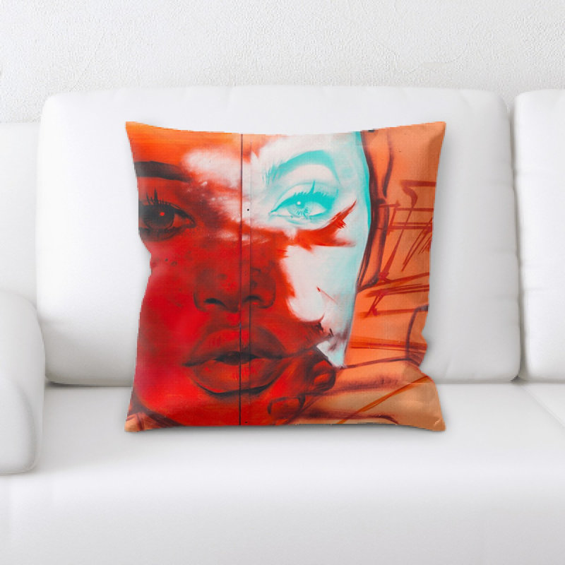 Microsuede Reversible Throw Pillow
