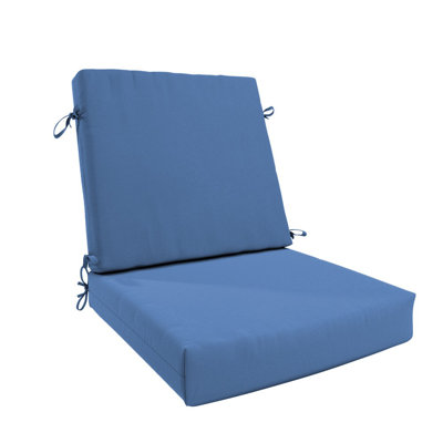  Coussin de chaise de salle à manger, 20 po x 40 po x 3,5 po, noyau en mousse viscoélastique de qualité supérieure avec bordure en cascade, tissu en oléfine Solstice, coussin de patio pour les chaises de salle à manger d'extérieur