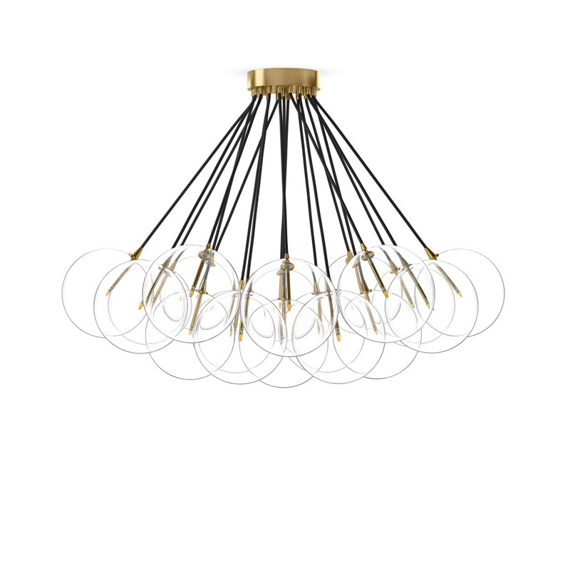 Cloud 19 - Light Chandelier, Matte Black
