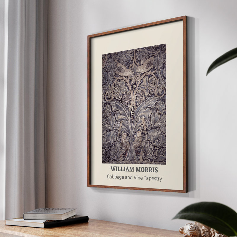 William Morris, reproduction encadrée XCI, Naturel, H 14 po x l 11 po